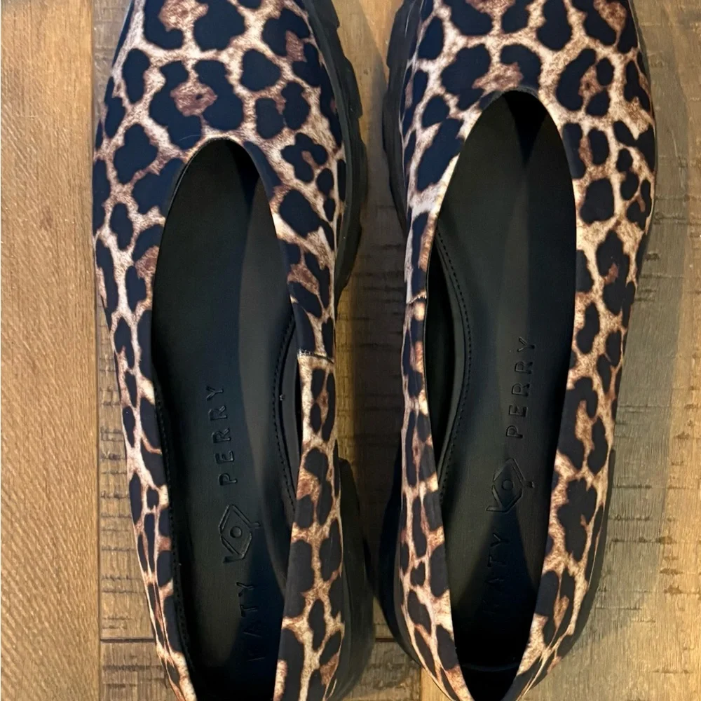 Katy Perry Collections Leopard Print Flats - Brown & Black - Picture 6 of 8